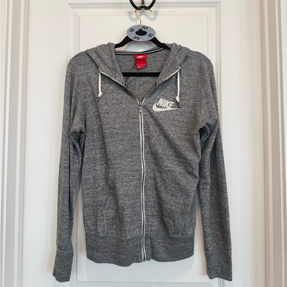 Nike Heather Gray Zip Up